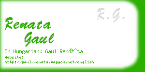 renata gaul business card